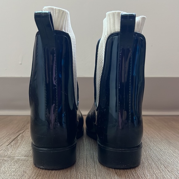 Nautica Women’s Black Rubber Ankle Rain Boots Size 6 - Picture 4 of 17